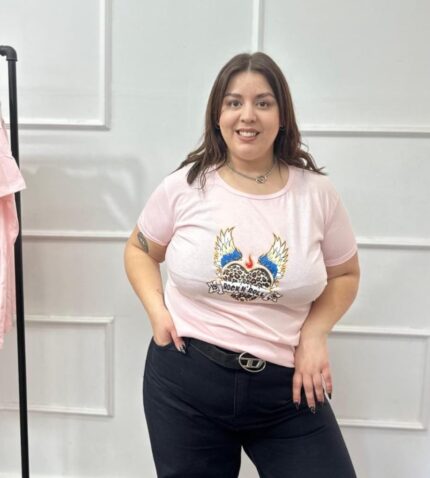 Remera Rock rosa